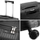 Senator Unisex Hard Case Medium Luggage Lightweight PP Fashion Trolley Luggage with 360&deg; Degree 4 Twin Wheel and Safe Zippers KH1010 Black