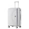Senator Unisex Hard Case Medium Luggage Lightweight PP Fashion Trolley Luggage with 360&deg; Degree 4 Twin Wheel and Safe Zippers KH1010 Light Grey