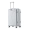 Senator Unisex Hard Case Large Luggage Lightweight PP Fashion Trolley Luggage with 360&deg; Degree 4 Twin Wheel and Safe Zippers KH1010 Light Grey