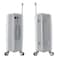 Senator Unisex Hard Case Large Luggage Lightweight PP Fashion Trolley Luggage with 360&deg; Degree 4 Twin Wheel and Safe Zippers KH1010 Light Grey