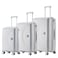 Senator Unisex PP Fashion Trolley Luggage Set Lightweight Hard-Shell Spinner luggage with 4 Double Spinner Wheel and 3-Digit Combination Lock KH1010 Light Grey