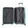 Senator Unisex Hard Case Carry On Luggage Lightweight PP Fashion Trolley Luggage with 360&deg; Degree 4 Twin Wheel and Safe Zippers KH1010 Green