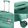 Senator Unisex Hard Case Carry On Luggage Lightweight PP Fashion Trolley Luggage with 360&deg; Degree 4 Twin Wheel and Safe Zippers KH1010 Green