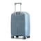 Cabinpro Unisex Expandable PP Fashion Trolley Lightweight Hard Shell Spinner luggage with 360&deg; Degree 4 Twin Wheel and Double Zippers CP003, Small Size 20 Inch Grey Blue