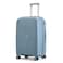 Cabinpro Unisex Expandable PP Fashion Trolley Lightweight Hard Shell Spinner luggage with 360&deg; Degree 4 Twin Wheel and Double Zippers CP003, Large Size 28 Inch Grey Blue