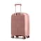 Cabinpro Unisex Expandable PP Fashion Trolley Lightweight Hard Shell Spinner luggage with 360&deg; Degree 4 Twin Wheel and Double Zippers CP003, Small Size 20 Inch Rose Golden