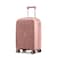 Cabinpro Unisex Expandable PP Fashion Trolley Lightweight Hard Shell Spinner luggage with 360&deg; Degree 4 Twin Wheel and Double Zippers CP003, Small Size 20 Inch Rose Golden