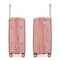 Cabinpro Unisex Expandable PP Fashion Trolley Luggage Set Lightweight Hard Shell Spinner luggage with 360&deg; Degree 4 Twin Wheel and Double Zippers CP003 Rose Golden