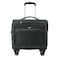 Senator 17 Inch Premium Rolling Laptop Bag Water Resistant 4 Double Spinner Wheeled Pilot Case with Safe Zippers for Unisex, KH103, Black