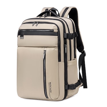 Arctic Hunter Durable Travel Backpack Water Resistant Expandable 26 L Computer Bag with Luggage Carry Strap and Anti-Theft Compartment for Men and Women, B00833, Khaki