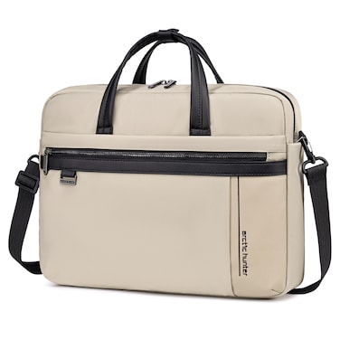 Arctic Hunter Office Laptop Bag Water Resistant Anti-theft Messager Bag 16.5 inch with Adjustable shoulder strap Cross Body Bag for Men and Women, GWB00849, Khaki
