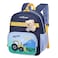 SUN EIGHT Premium 12-inch Light Weight School Backpack Water Resistant Polyester Cute Cartoon Daypack for Boys, SE22248, Navy