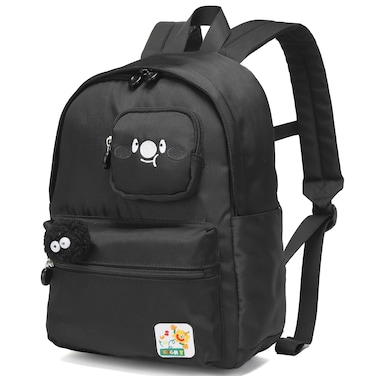 SUN EIGHT 14-inch Premium Light Weight Kids Backpack Water Resistant Multifunctional School Backpack for Girls and Boys, SE2212, Black