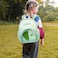 SUN EIGHT Premium Kids Backpack Water Resistant Light Weight Multifunctional Preschool Toddler Bag for Girls and Boys, SE22179, Green Elephant
