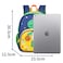 SUN EIGHT Children&rsquo;s Backpack Water Resistant Light Weight Cartoon Bag for Preschool Girls and Boys, SE22207, Navy Dinosaur