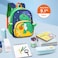 SUN EIGHT Children&rsquo;s Backpack Water Resistant Light Weight Cartoon Bag for Preschool Girls and Boys, SE22207, Navy Dinosaur