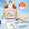 SUN EIGHT Children&rsquo;s Backpack Water Resistant Light Weight Cute Puppy Cartoon Bag for Preschool Girls and Boys, SE22207, Khaki Dog