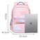 Sun Eight 16.5-inches Premium Kids Backpack Light Weight Water Resistant Multifunctional School Daypack for Girls, SE22142, Pink