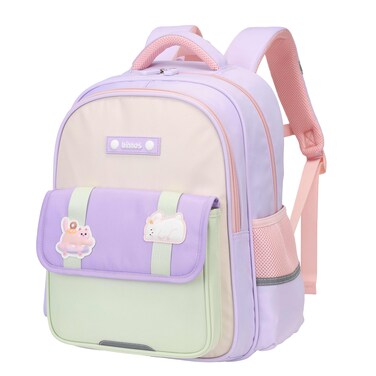 Binnes Premium Kids Backpack Light Weight Water Resistant Multifunctional School Backpack for Girls and Boys, BNS6076, Purple
