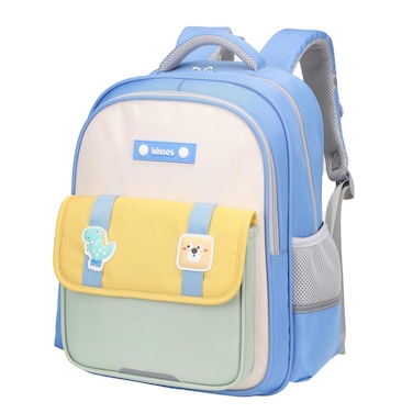 Binnes Premium Kids Backpack Light Weight Water Resistant Multifunctional School Backpack for Girls and Boys, BNS6076, Blue