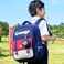 SUN EIGHT 16.5-inch Light Weight School Backpack Water Resistant Polyester Kid&rsquo;s Daypack for Boys, SE22222, Navy Red