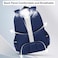 SUN EIGHT 16.5-inch Light Weight School Backpack Water Resistant Polyester Kid&rsquo;s Daypack for Boys, SE22222, Navy Red
