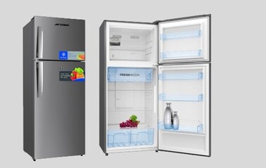 Aftron 525L(Gross)/400L(Net) Top Mount Refrigerator - No Frost - Silver color - AFR525SSF