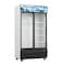 Aftron 862L Gross and 803L Net  Double-Door Chiller, Upright Beverage-Showcase, Energy-saving, low-noise, White/Black,  AFSC1210FC-SD , 1 Year Warranty.