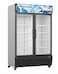 Aftron 1075 Liter Gross and 1000 Net Liter Double-Door Chiller, Upright Beverage-Showcase, Energy-saving, low-noise, White/Black, AFSC1400FC-HD, 1 Year Warranty.