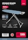 Delcasa Ironing Board With Metal Frame DC3535 113X34cm, With Steel Frame, With Adjustable Height Mechanism Up To 90cm Heat Resistant Cotton Cover With Foam Pad Perfect For Home