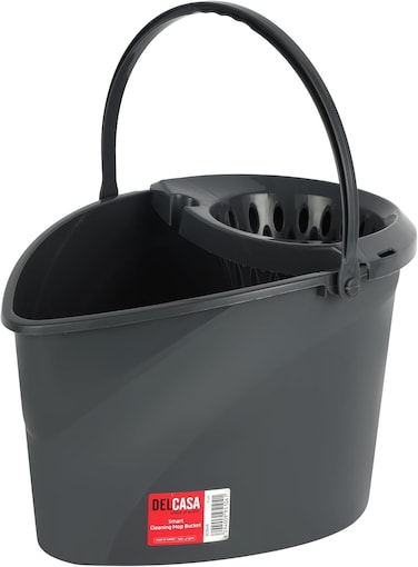 دلو تنظيف متعدد الأغراض من ديلكاسا DC3549، تصميم مقاوم للكسر، خفيف الوزن، متين وأنيق، مثالي للحمام والمطبخ. لا مزيد من الأيدي المتسخة.