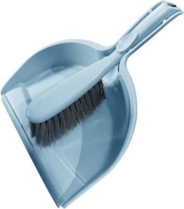 مجرفة غبار ديلكاسا مع فرشاة DC3545، مجرفة غبار بشعيرات مرنة متينة ومقبض مريح، أداة تنظيف متعددة الأغراض، مثالية للاستخدام المنزلي والمطبخي والمكتبي