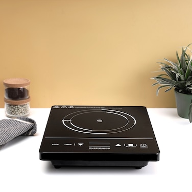 Olsenmark Infrared Cooker- OMIC2091/ Single Cooking Hob, 2000-Watt Burner with Adjustable Temperature, Energy Saving/ Touch Control, 10 Power Levels, Timer/ Black, 2 Years Warranty