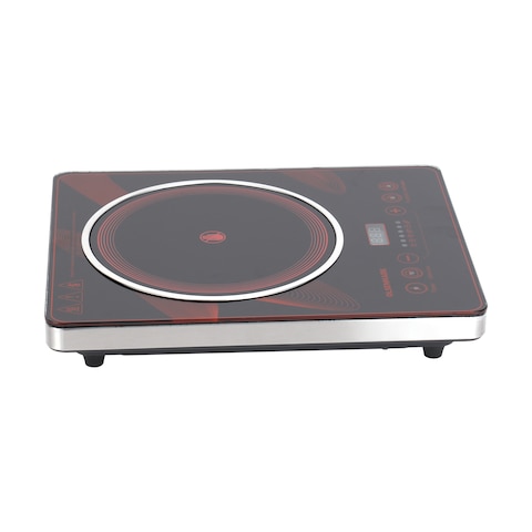 Olsenmark Digital Control Electric Infrared Cooker- OMIC2092M/ Single Cooking Hob, 2200-Watt Burner with Adjustable Temperature, Energy Saving/ Touch Control, 20 Settings, Stainless Steel Bo