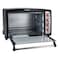 Olsenmark OMO2184 Electric Oven with Convection &amp; Rotisserie, 75L - 60 Minutes Timer - Adjustable Temperature - 4 Power Setting - Inner Lamp - Tempered Glass Window - Stainless Steel Heating