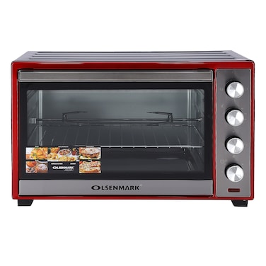 Olsenmark OMO2212 Electric Oven with Convection and Rotisserie, 68L - 60 Minutes Timer with Bell Ring - Adjustable Temperature - 2100W Power