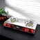 Olsenmark Gas Cooker- OMK2230Z/ Table Top, 2 Burner with Electroplated Pan Support, Stainless Steel Water Tray/ Low Gas Consumption and Efficient Burners/ Auto Ignition System, LPG Stove/ Si