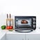 Olsenmark 24 L Electric Oven- OMO2277  With Rotisserie Function  Perfect for Grilling, Toasting and Roasting  6 Stages Heating &amp; Temperature 100-250-Degrees Celsius  60 Minute Timer with Bel