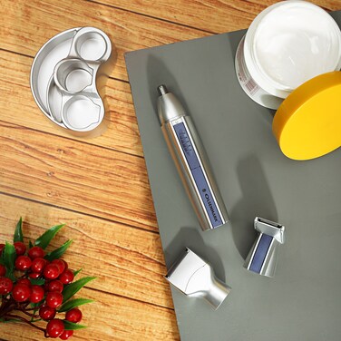 Olsenmark OMNT4030 3-in1 Rechargeable Grooming Kit - 3 W, Nose Trimmer, Shaver&amp;SideburnTrimmer - Men's Shaver - Travel Portable Shaver Kit - Nostril Nasal Hair Painless Clipper