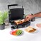 Olsenmark Grill Maker with Non Stick Coating Plate, 4 Slice - Cool Touch Housing - Non-Stick Cooking Plate - Drip tray