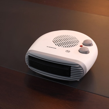 Olsenmark Fan Heater- OMFH1736  High Performance Fan with 3-Speed Controls, Adjustable Thermostat and Instant Heating  Overheat Protection and Power Indicator Light  Perfect for Heating Home