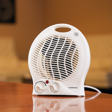 Olsenmark Fan Heater- OMFH1736  High Performance Fan with 3-Speed Controls, Adjustable Thermostat and Instant Heating  Overheat Protection and Power Indicator Light  Perfect for Heating Home