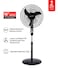 Olsenmark Classic Stand Fan- OMF1738, With Adjustable Height Upto 1.25 M And 3 Blade For Strong Wind, 75-Degree Horizontal Oscillation, 3-Speed Levels, High Performance 45qW Motor, Black