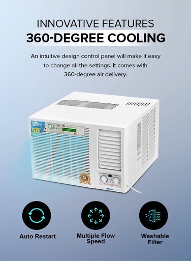 Geepas 1.5 Ton Air Conditioner, Turbo Function AC, GACW18015CU
