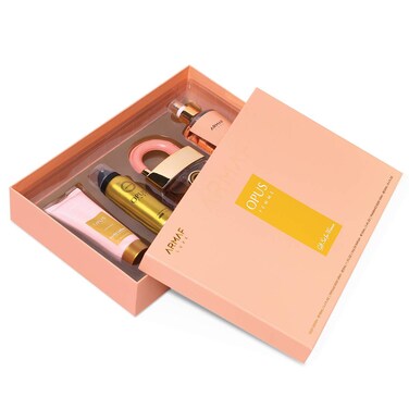 Armaf Opus Femme For Women, 4 Piece Gift Set, Opus Femme EDP &ndash; 100ml, Body Lotion &ndash; 100ml, Perfume Body Spray &ndash; 50ml, Fragrance Body Spray &ndash; 250ml, For Her