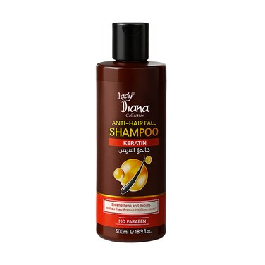 Lady Diana Keratin Shampoo, Smooth &amp; Silky Hair Care, 500 ml
