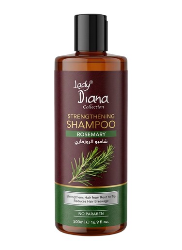 Lady Diana Rosemary Shampoo, Refreshing &amp; Strengthening Hair Care, 500 ml