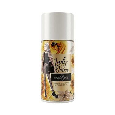 Lady Diana Ambitious Deodorant Body Spray, All-Day Freshness &amp; Odor Protection, 250 ml