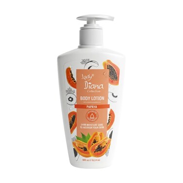 Lady Diana Papaya Body Lotion, Nourishing &amp; Skin Brightening Care, 500 ml