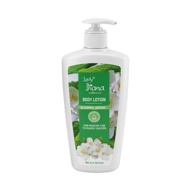 Lady Diana Blooming Jasmine Body Lotion, Floral Fragrance &amp; Soft Skin Care, 500 ml